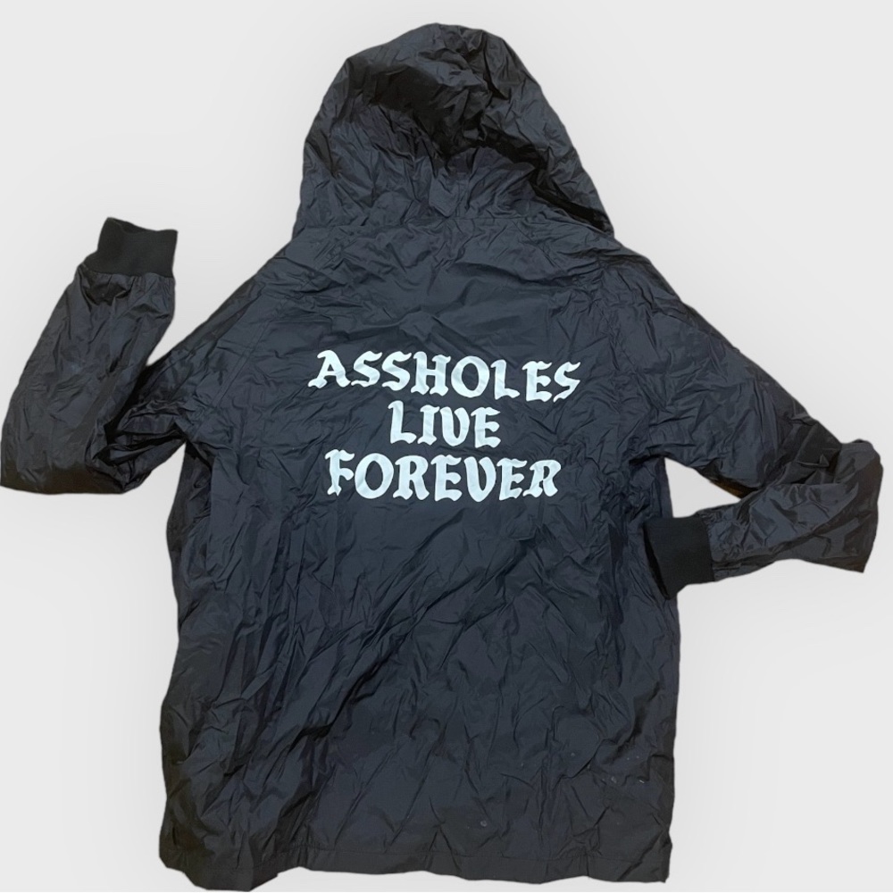 Assholes live forever rain coat